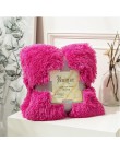 Super miękkie Fuzzy futro Faux eleganckie przytulne z puszystym rzut koc na łóżko Sofa narzuta długie kudłate miękka ciepła pośc