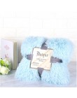 Super miękkie Fuzzy futro Faux eleganckie przytulne z puszystym rzut koc na łóżko Sofa narzuta długie kudłate miękka ciepła pośc