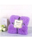 Super miękkie Fuzzy futro Faux eleganckie przytulne z puszystym rzut koc na łóżko Sofa narzuta długie kudłate miękka ciepła pośc