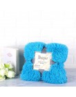 Super miękkie Fuzzy futro Faux eleganckie przytulne z puszystym rzut koc na łóżko Sofa narzuta długie kudłate miękka ciepła pośc