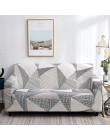 Geometryczny elastyczny pokrowiec na sofę uniwersalny elastyczny pokrowiec na kanapę dla różnych kształtów Sofa Loveseat krzesło