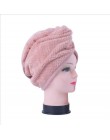 Nowa czapka ręcznikowa dobra higroskopijność i oddychalność turban z mikrofibry szybko schnąca czapka do włosów owinięty ręcznik