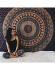 Indian Mandala Tapestry Wall Hanging Sandy Beach rzut dywan koc Camping namiot podróży materac czeski karimata gobeliny