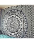 Indian Mandala Tapestry Wall Hanging Sandy Beach rzut dywan koc Camping namiot podróży materac czeski karimata gobeliny