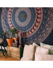 Indian Mandala Tapestry Wall Hanging Sandy Beach rzut dywan koc Camping namiot podróży materac czeski karimata gobeliny