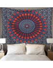 Indian Mandala Tapestry Wall Hanging Sandy Beach rzut dywan koc Camping namiot podróży materac czeski karimata gobeliny