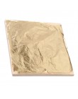 100 sztuk 14x14cm Art papier typu kraft imitacja złota Sliver miedź liść liście arkusze folia papier do złocenia wyroby dekoracy