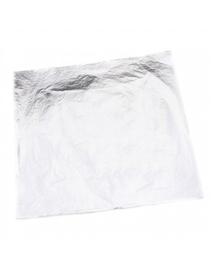 100 sztuk 14x14cm Art papier typu kraft imitacja złota Sliver miedź liść liście arkusze folia papier do złocenia wyroby dekoracy