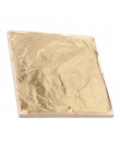 100 sztuk 14x14cm Art papier typu kraft imitacja złota Sliver miedź liść liście arkusze folia papier do złocenia wyroby dekoracy
