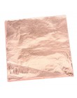 100 sztuk 14x14cm Art papier typu kraft imitacja złota Sliver miedź liść liście arkusze folia papier do złocenia wyroby dekoracy