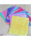 50 sztuk/zestaw kwadratowy papier origami jednostronnie lśniące składane jednokolorowe papiery dzieci Handmade DIY scrapbooking,