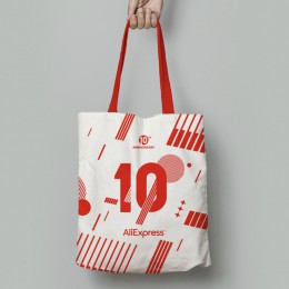 AliExpress 10th Anniversary Item-torba płócienna o dużej pojemności, pojemne torby