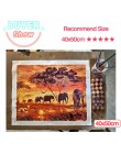 AZQSD zwierzęta obrazy olejne według liczb dla dorosłych farby po numerach na płótnie zestawy do malowania 50x40cm DIY prezent H