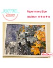 AZQSD zwierzęta obrazy olejne według liczb dla dorosłych farby po numerach na płótnie zestawy do malowania 50x40cm DIY prezent H