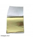 100 sztuk 9x9cm rzemiosło artystyczne imitacja złota Sliver folia miedziana papiery liść liście arkusze złocenie wyroby dekoracy