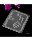2019 New Arrival księga gości wzór w kropki DIY cięcie papieru umiera Scrapbooking plastikowe tłoczenie Folder rozmiar 10.5*15.5