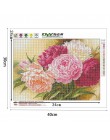 40*30cm 5D pełne diamenty piwonia z kwiatowym haftem krzyż zestaw do szycia gospodarstwa domowego Handmand wyroby dekoracyjne di