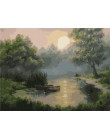 AZQSD DIY 50x40cm farba według numerów na krajobrazy dekoracje do domu obrazy olejne według liczb pełny zestaw dla dorosłych