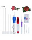 DIY magiczny haft dziurkacz narzędzie igłowe dziurkacz pióro z przypadku zestawy DIY Craft narzędzie do szycia do haftu J25