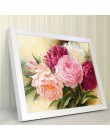 40*30cm 5D pełne diamenty piwonia z kwiatowym haftem krzyż zestaw do szycia gospodarstwa domowego Handmand wyroby dekoracyjne di