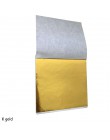 100 sztuk 9x9cm rzemiosło artystyczne imitacja złota Sliver folia miedziana papiery liść liście arkusze złocenie wyroby dekoracy