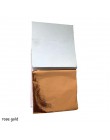 100 sztuk 9x9cm rzemiosło artystyczne imitacja złota Sliver folia miedziana papiery liść liście arkusze złocenie wyroby dekoracy