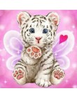 Kot pełne kwadratowe/okrągłe diamenciki Cartoon 5d diamentowe malowanie diamentowe hafty obraz ze strasu diamentowe mozaiki Dimo