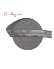 BRISTLEGRASS 2 5 Yard 5/8 "15mm Solid Color Shiny FOE Foldover elastyczna opaska do włosów opaski z pałąkiem na głowę sukienka k