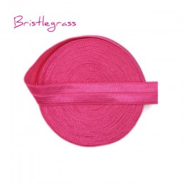 BRISTLEGRASS 2 5 Yard 5/8 "15mm Solid Color Shiny FOE Foldover elastyczna opaska do włosów opaski z pałąkiem na głowę sukienka k