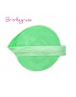 BRISTLEGRASS 2 5 Yard 5/8 "15mm Solid Color Shiny FOE Foldover elastyczna opaska do włosów opaski z pałąkiem na głowę sukienka k