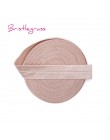 BRISTLEGRASS 2 5 Yard 5/8 "15mm Solid Color Shiny FOE Foldover elastyczna opaska do włosów opaski z pałąkiem na głowę sukienka k