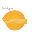 BRISTLEGRASS 2 5 Yard 5/8 "15mm Solid Color Shiny FOE Foldover elastyczna opaska do włosów opaski z pałąkiem na głowę sukienka k