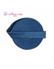 BRISTLEGRASS 2 5 Yard 5/8 "15mm Solid Color Shiny FOE Foldover elastyczna opaska do włosów opaski z pałąkiem na głowę sukienka k