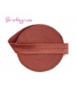 BRISTLEGRASS 2 5 Yard 5/8 "15mm Solid Color Shiny FOE Foldover elastyczna opaska do włosów opaski z pałąkiem na głowę sukienka k