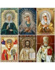 LZAIQIZG diamentowa mozaika pełna wiertło kwadratowa ikona religia diamentowa malowanie maryi panny Rhinestone haft z diamentami