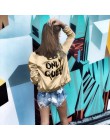 Jesienny w stylu harajuku kobiety Bomber jacket kobiety płaszcz korona królowa drukuj top z długim rękawem na zamek błyskawiczny