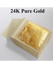 24K złoty liść jadalne złote arkusze folii na narzędzie do dekoracji ciast maska na twarz sztuka i rękodzieło papier do domu 10 