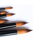 Art Model farba nylonowe włosy akrylowy olej akwarelowy do rysowania artystycznego brązowy 6 sztuk obraz rzemiosło pędzle artyst