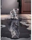 LZAIQIZG 5D diamentowa malowanie kot tygrys pełna kwadratowa okrągła haft diamentowy z kocim motywem diament mozaika ze zwierzęt