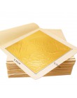 24K złoty liść jadalne złote arkusze folii na narzędzie do dekoracji ciast maska na twarz sztuka i rękodzieło papier do domu 10 
