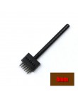 4 5 6 8mm odstępy skórzane dziurkacze kaletnicze DIY ręcznie perforowane okrągłe dziurkacz narzędzia dziurkacz skórzany wykrojni