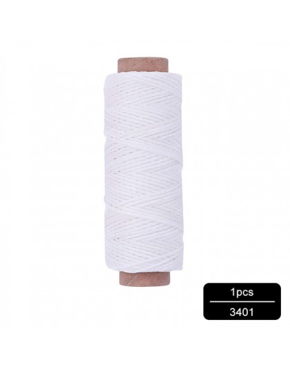 MIUSIE 1 sztuk 50M 150D 1mm skóra woskowana nić przewód do rękodzieło DIY narzędzie nici do szycia ręcznego, płaski, woskowany, 
