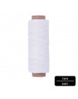 MIUSIE 1 sztuk 50M 150D 1mm skóra woskowana nić przewód do rękodzieło DIY narzędzie nici do szycia ręcznego, płaski, woskowany, 