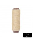 MIUSIE 1 sztuk 50M 150D 1mm skóra woskowana nić przewód do rękodzieło DIY narzędzie nici do szycia ręcznego, płaski, woskowany, 