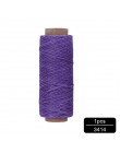 MIUSIE 1 sztuk 50M 150D 1mm skóra woskowana nić przewód do rękodzieło DIY narzędzie nici do szycia ręcznego, płaski, woskowany, 
