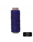 MIUSIE 1 sztuk 50M 150D 1mm skóra woskowana nić przewód do rękodzieło DIY narzędzie nici do szycia ręcznego, płaski, woskowany, 