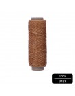 MIUSIE 1 sztuk 50M 150D 1mm skóra woskowana nić przewód do rękodzieło DIY narzędzie nici do szycia ręcznego, płaski, woskowany, 