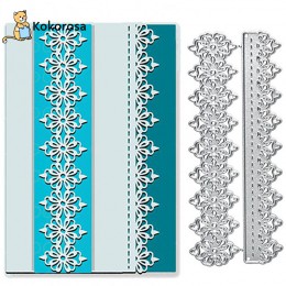 Kokorosa wykrojniki metalowe matryce warstwa koronkowa krawędź Die Scrapbooking Album tworzenie kartek szablon do wytłaczania Di
