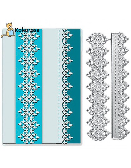 Kokorosa wykrojniki metalowe matryce warstwa koronkowa krawędź Die Scrapbooking Album tworzenie kartek szablon do wytłaczania Di