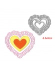 Kwadratowa gwiazda serce prostokąt koło umiera rama metalowa matryca do DIY karty papierowe do scrapbookingu Die Cuts Album foto
